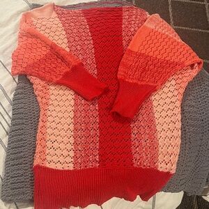 Colorful  BCBG Striped Women's Sweater (Small)